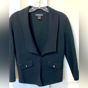 White House Black Market Cropped Sweater Jacket 3/4 Sleeve Size Small